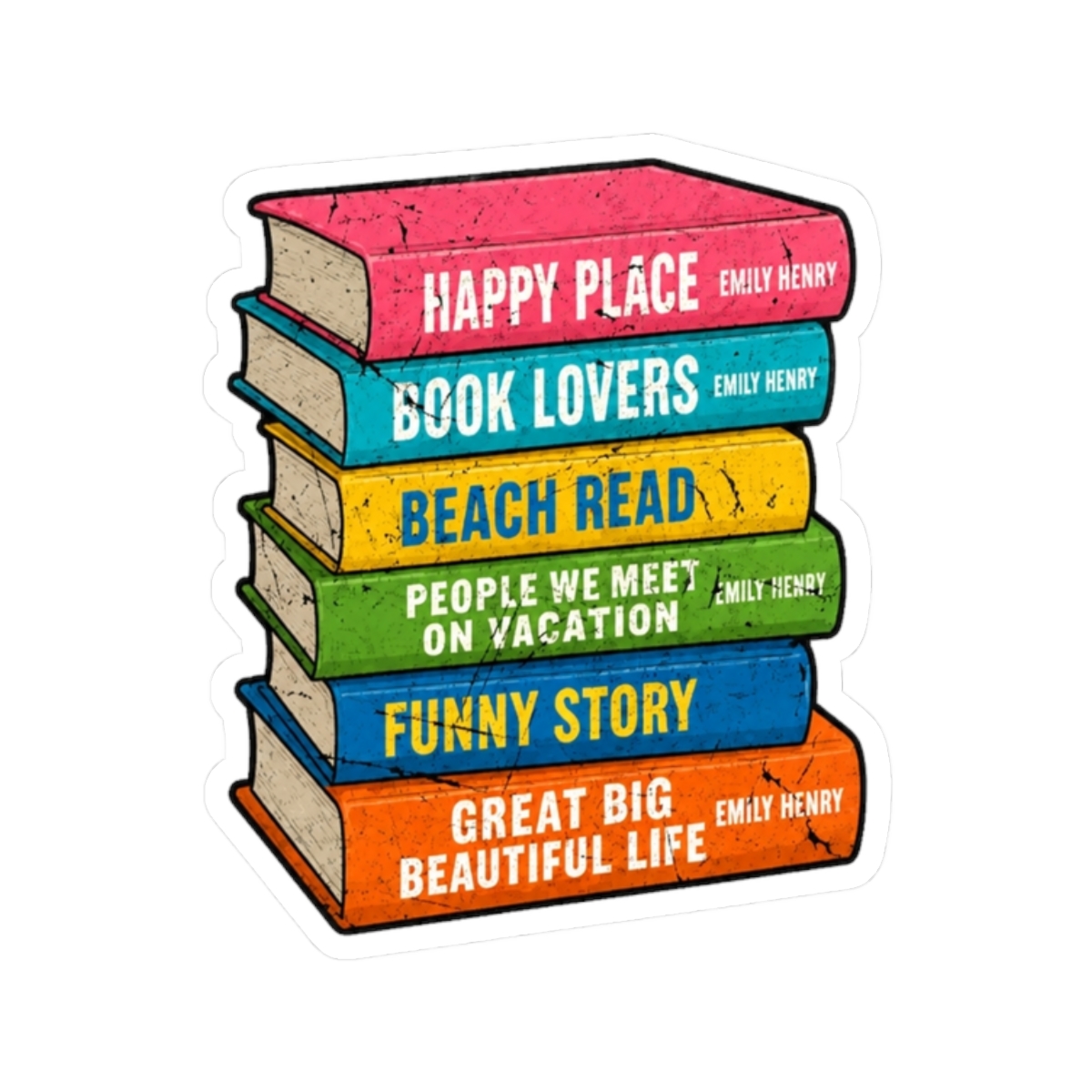 Happy Place Book Sticker | Emily Henry - alternate angle 3, merchandise