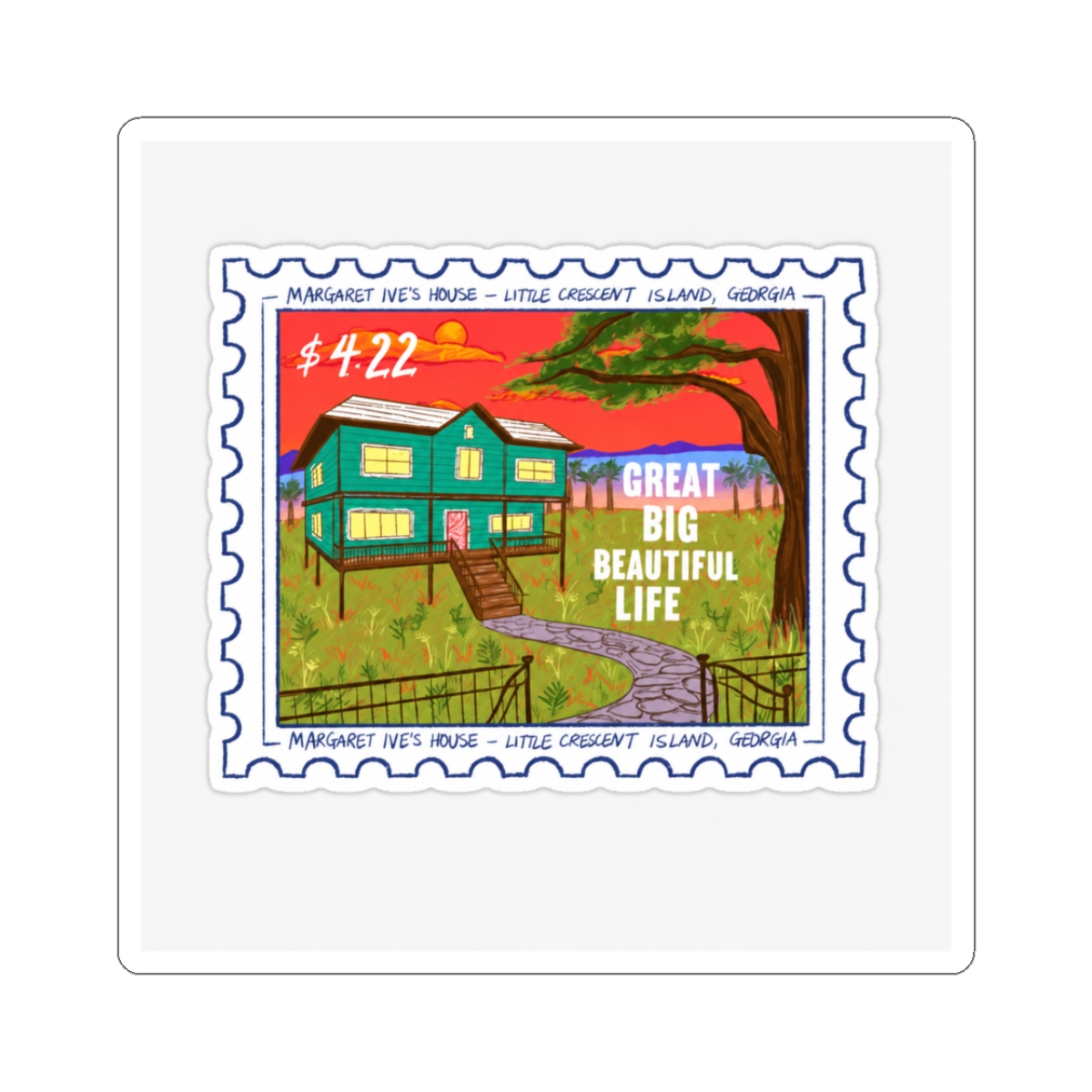 Margaret Ive’s House Stamp from Emily Henry's Great Big Beautiful Life